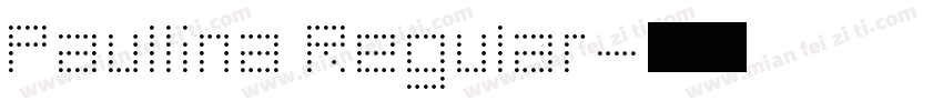 Paullina Regular字体转换